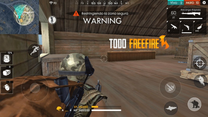 gráficos de free fire gameplay